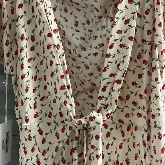 Reformation Lassie Floral Cream Dress size 8 - Picture 7 of 7